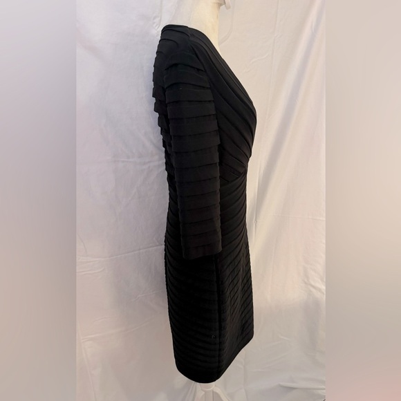 ADRIANNA PAPELL SHUTTER PLEAT SHEATH DRESS - Picture 4 of 7